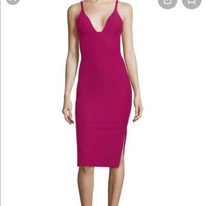 Cinq à Sept Ara Bodycon Orchid Pink Midi Dress